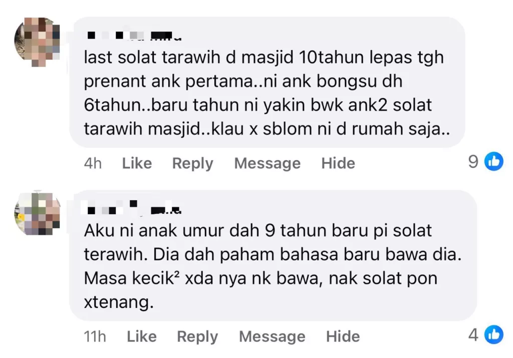 Solat Tarawih Terganggu, Kanak-Kanak Buat 'Aksi' Di Masjid, Wanita Luah Kecewa, Ini Hukum Syarak Yang Ramai Terlepas Pandang! 10 Solat Tarawih Terganggu, Kanak-Kanak Buat ‘Aksi’ Di Masjid, Wanita Luah Kecewa, Ini Hukum Syarak Yang Ramai Terlepas Pandang!