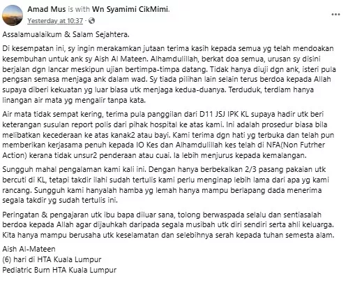 Bapa Terkejut Air Paip Tiba-Tiba Jadi Panas Ketika Bersihkan Anak, Kaki Melecur Teruk 15 Bapa Terkejut Air Paip Tiba-Tiba Jadi Panas Ketika Bersihkan Anak, Kaki Melecur Teruk