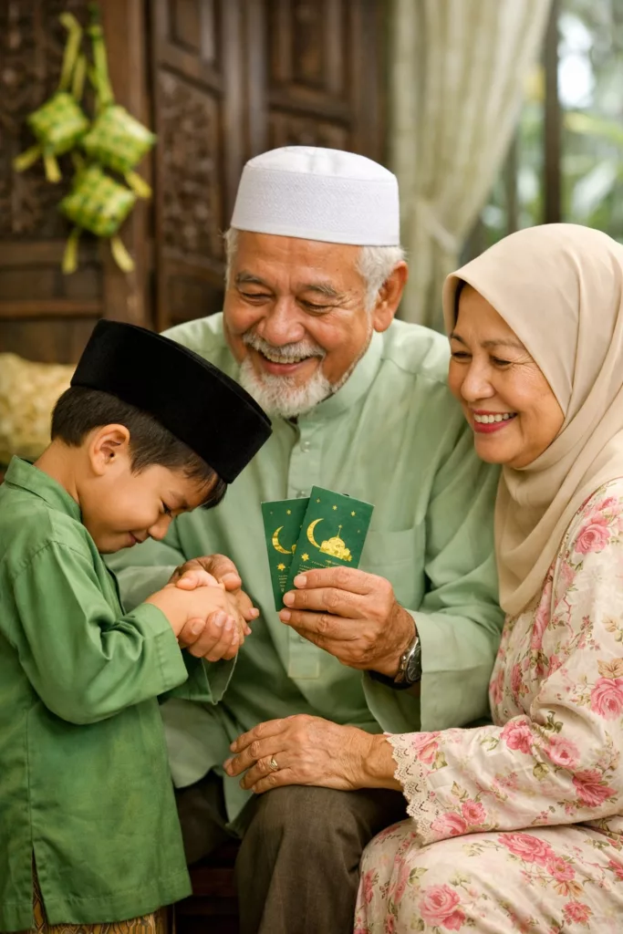 Bila Ibu Ayah ‘Terpakai’ Duit Raya Anak, Ini Penjelasan Tegas Ikut Syarak
