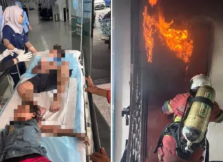 Dua Beradik Ditemui Separuh Sedar Dalam Kebakaran, Ibu Bapa Keluar Kerja