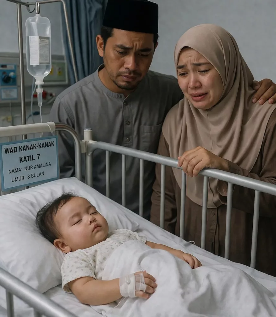 Anak Jatuh Atas Tilam: Ingat Biasa Rupanya Bahaya, Bibir Bertukar Biru Buat Ibu Ayah Panik