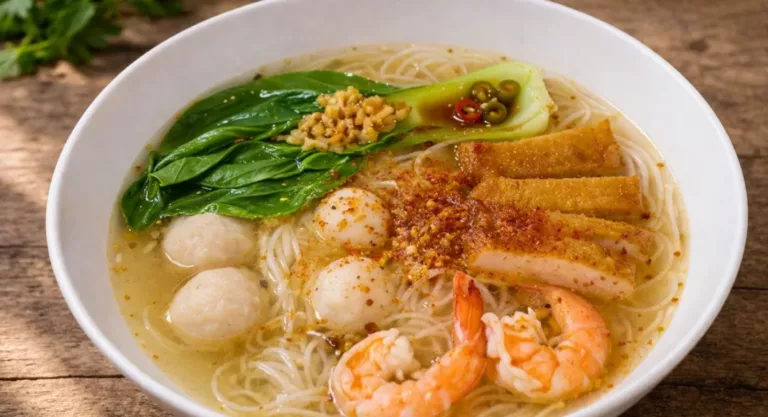 Bihun Sup Chinese Style Paling Sedap & Mudah, Resipi Padu Untuk Anak Datang Beraya!