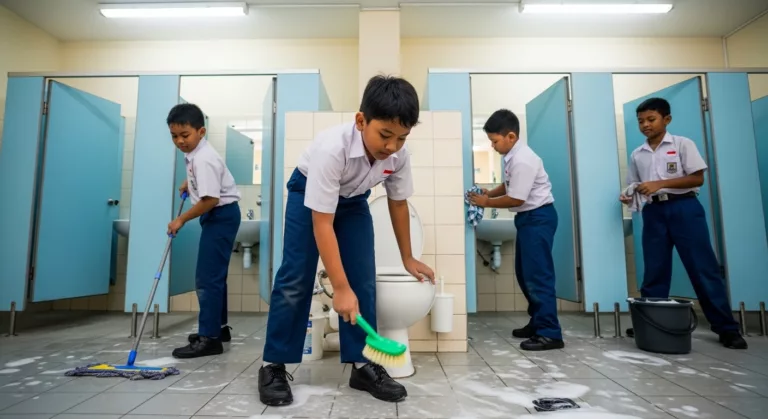 Pelajar Cuci Tandas Sekolah, Latih Jati Diri Atau Beban Baharu?
