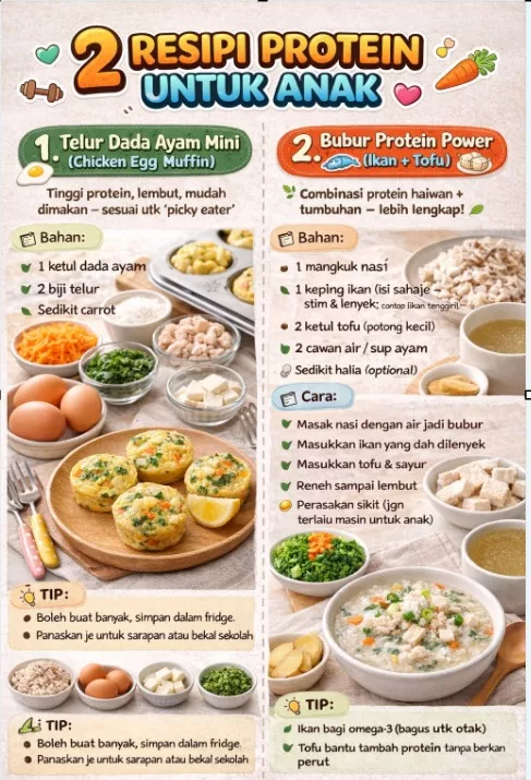 Protein Untuk Anak: Fakta Penting Yang Ramai Ibu Ayah Terlepas Pandang