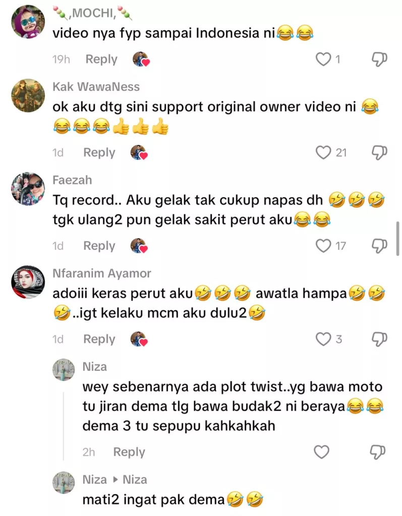 Tular Gelagat Comel Tiga Kanak-Kanak Berebut Nak Naik Motor Pergi Beraya 13 Tular Gelagat Comel Tiga Kanak-Kanak Berebut Nak Naik Motor Pergi Beraya