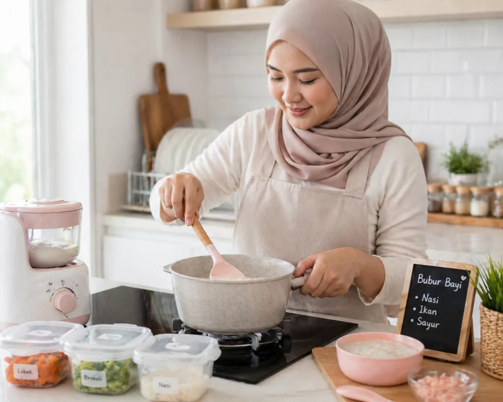 Cara Masak Bubur Bayi 6 Bulan Paling Mudah, Cepat & Berkhasiat