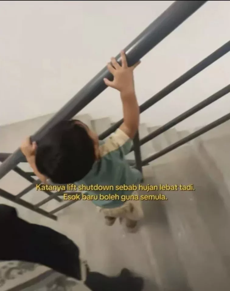 Ibu Cekal Daki Tangga Tingkat 36 Demi Anak-Anak Selepas Tujuh Lif Rosak!
