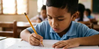tulisan anak kurang cantik