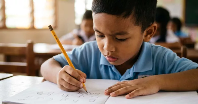 tulisan anak kurang cantik