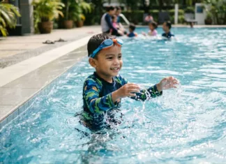 anak demam lepas mandi kolam