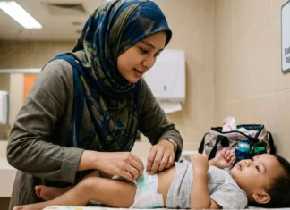 isu tukar lampin anak