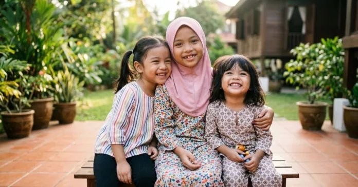 Tiga Anak Perempuan Berderet Itu Rezeki, Besar Rupanya Tiket Ke Syurga! anak perempuan