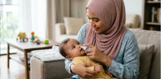 ini cara guna saline nasal spray