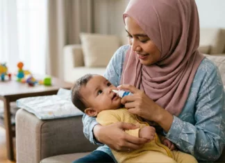 ini cara guna saline nasal spray