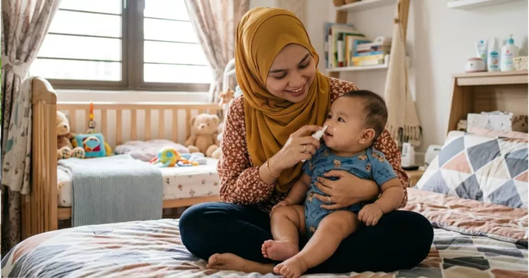 Ini Cara Betul Guna Saline Nasal Spray Dengan Selamat, Anak Lega!
