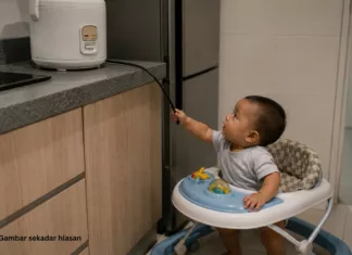 Bayi 5 Bulan Melecur Teruk Tarik Wayar Periuk Nasi, Ibu Ayah Perlu Lebih Peka