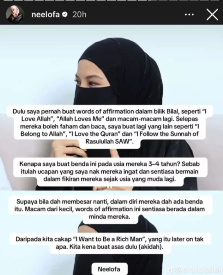 Neelofa Tampal ‘Words Of Affirmation’ Dalam Bilik Anak, "Saya Nak Dia Ingat Sentiasa" 7 Neelofa Tampal ‘Words Of Affirmation’ Dalam Bilik Anak, “Saya Nak Dia Ingat Sentiasa”