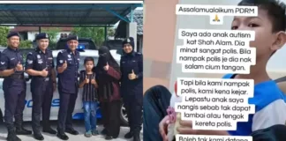Anak Autisme Minat Polis