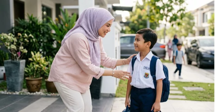 Sebelum Pergi Sekolah