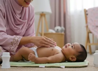 Elak Sapu Bedak Pada Alat Sulit Bayi, Bahaya!