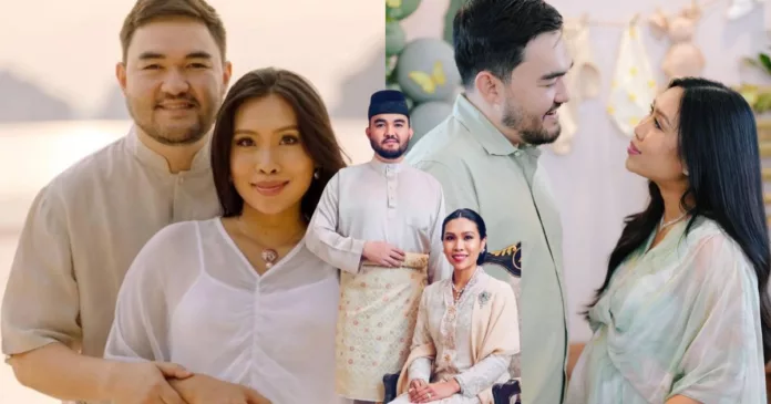 Raja Muda Selangor Tengku Amir Shah Timang Puteri Sulung