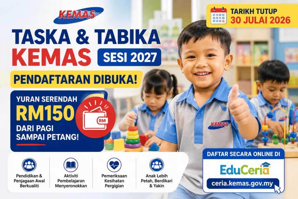 Yuran Hanya RM150, Ini Cara Daftar Kemas Sebelum Tarikh Tutup Julai Ini! 6 Yuran Hanya RM150, Ini Cara Daftar Kemas Sebelum Tarikh Tutup Julai Ini!