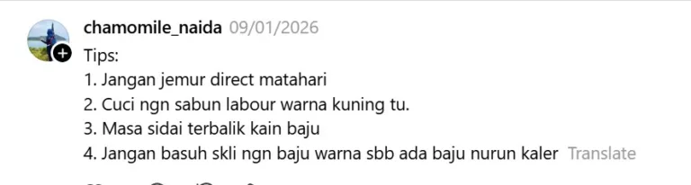 Baju Sekolah Putih Cepat Kusam & Kuning