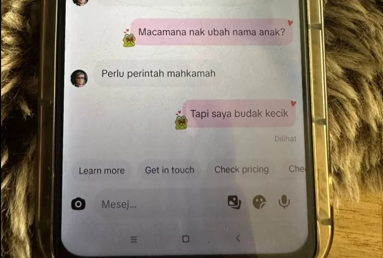Baru 9 Tahun Dah Mesej Nak Tukar Nama, Comelnya!