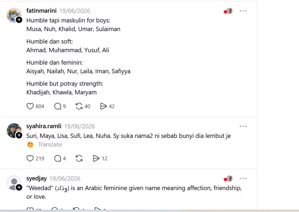 Trend Kongsi Nama Anak Jadi Makin Meriah, Semua Nama Best! 12 Trend Kongsi Nama Anak