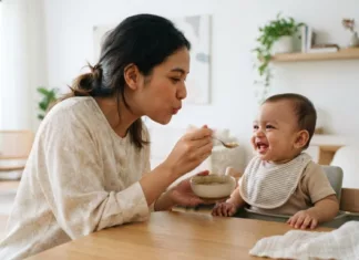 Bahaya Meniup Makanan Anak, Boleh Sebarkan Bakteria! Bahaya Meniup Makanan Anak