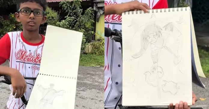 Lukisan Anime Kanak-Kanak RM1, RM2 Curi Perhatian, Bakat Hebat Buat Netizen Kagum! Lukisan Anime Kanak-Kanak RM1, RM2 Curi Perhatian