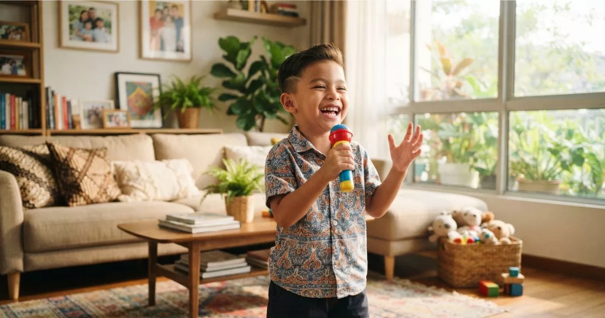 Anak Suka Menyanyi Sendiri Di Rumah, Rupanya Otak Anak Belajar Banyak Perkara! 6 Anak Suka Menyanyi