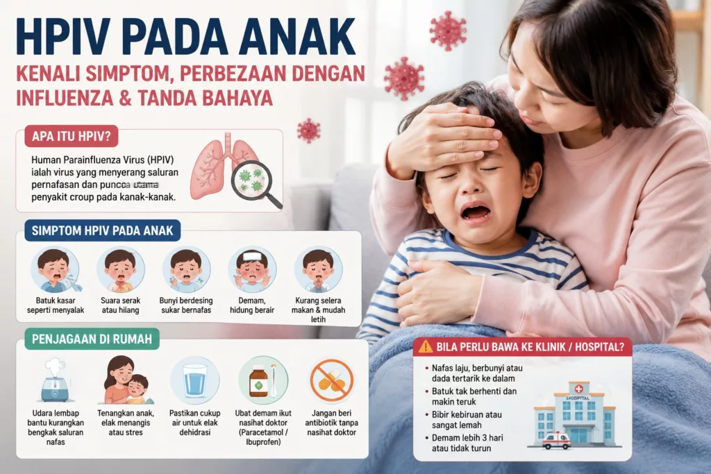 Bahaya HPIV Pada Anak, Kenali Simptom & Tanda Bahaya Yang Wajib Ibu Ayah Tahu