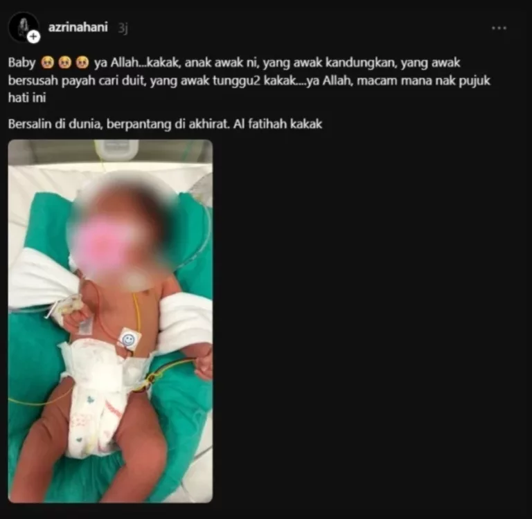 Anak Kedua Selamat Dilahirkan, Ibu Dijemput Ilahi Selepas ‘Collapse’ Bersalin! 5 Anak Kedua Selamat Dilahirkan
