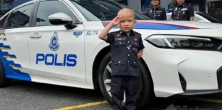 Minat Kereta Polis Jadi Semangat Kanak-Kanak 4 tahun Lawan Leukemia!