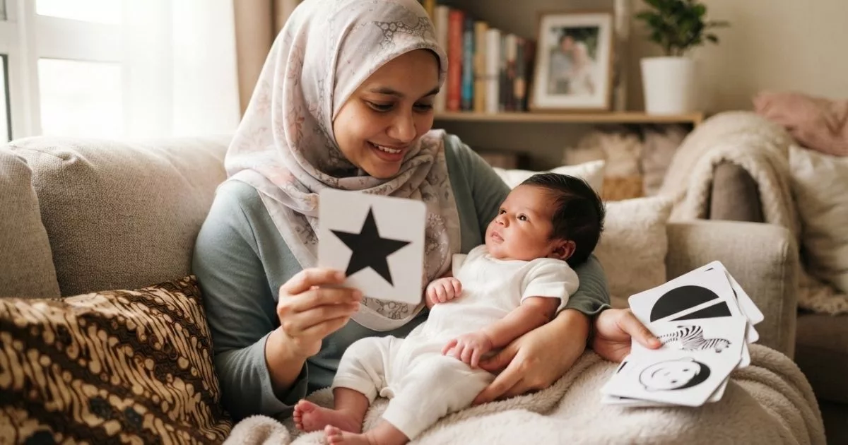 Penglihatan Bayi Baru Lahir, Kenapa Hitam Putih Lebih Menarik Perhatian? 6 Penglihatan Bayi Baru Lahir