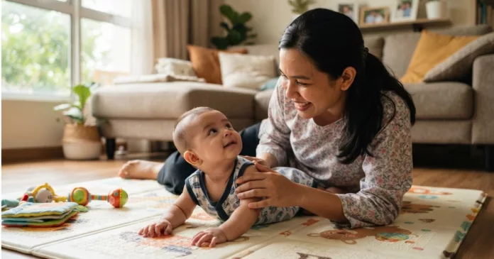 Bayi Baru Lahir Pun Boleh Buat Tummy Time, Ini 3 Waktu Sesuai & Cara Rangsang Si Manja!