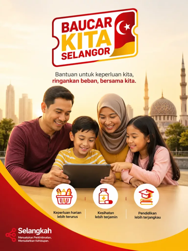 Baucar Kita Selangor: Berita Baik Had Isi Rumah Pendapatan BKS Naik Kepada RM8,000 4 Baucar Kita Selangor: Berita Baik Had Isi Rumah Pendapatan BKS Naik Kepada RM8,000