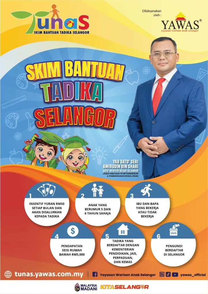Bantuan Yuran Tadika RM50 Sebulan Untuk Anak 5 & 6 Tahun, Mak Ayah Selangor Boleh Mohon Sekarang! 4 Bantuan Yuran Tadika RM50 Sebulan Untuk Anak 5 & 6 Tahun, Mak Ayah Selangor Boleh Mohon Sekarang!