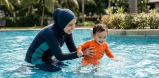 Warna Baju Renang Kanak-Kanak, Elak Beli Warna Biru Untuk Keselamatan!