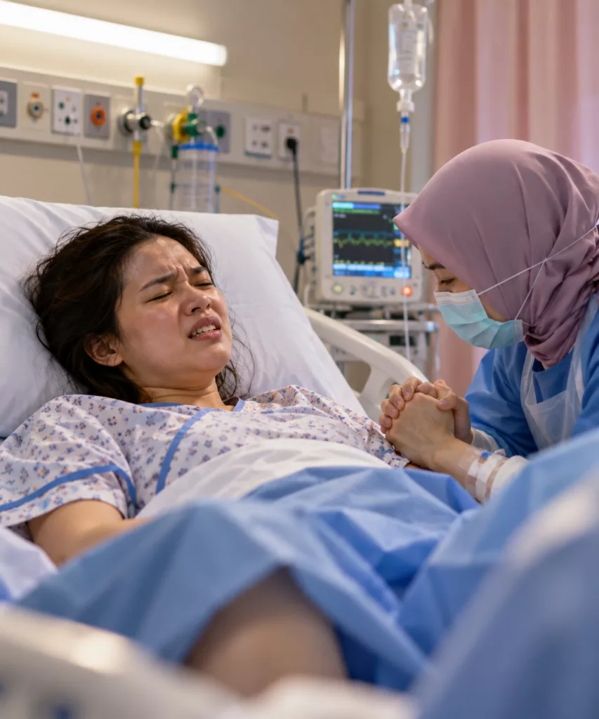 Air Ketuban Masuk Saluran Darah Ketika Bersalin, Kenali Amniotic Fluid Embolism Yang Buat Ibu Tiba-Tiba ‘Collapse’ 3 Air Ketuban Masuk Saluran Darah Ketika Bersalin, Kenali Amniotic Fluid Embolism Yang Buat Ibu Tiba-Tiba ‘Collapse’
