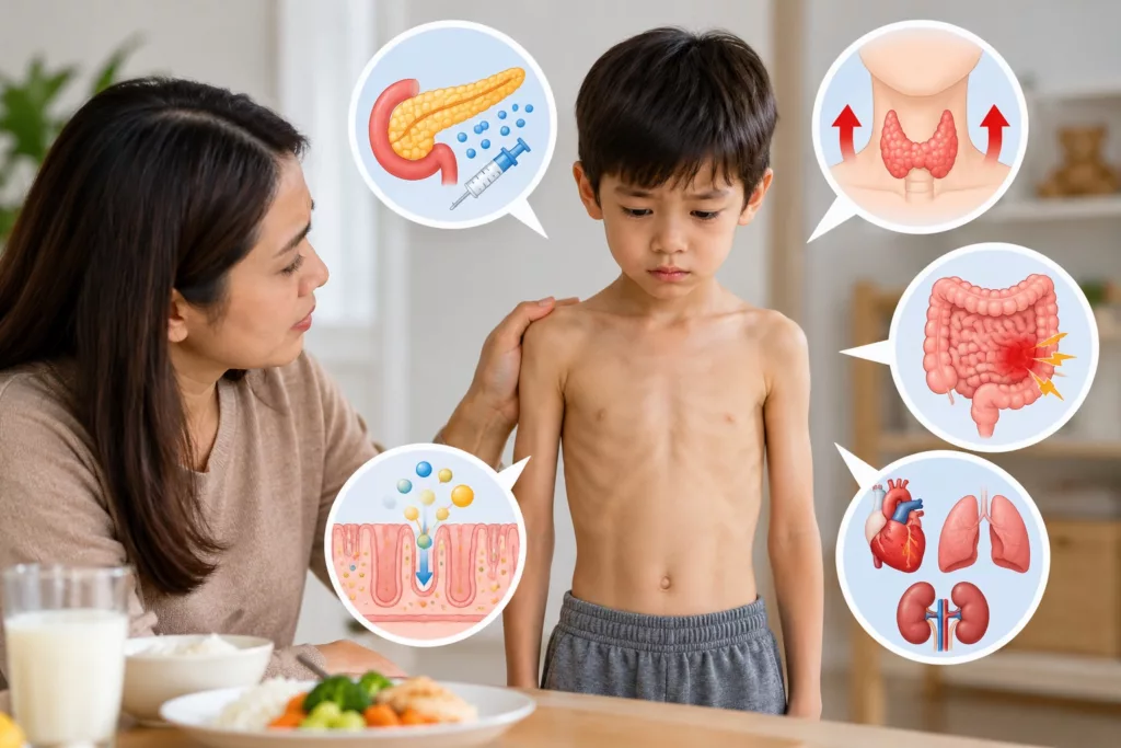 Anak Kurus Walaupun Selera Makan Ok? Ini 5 Penyakit Penting Yang Ibu Ayah Kena Tahu 3 Anak Kurus Walaupun Selera Makan Ok? Ini 5 Penyakit Penting Yang Ibu Ayah Kena Tahu