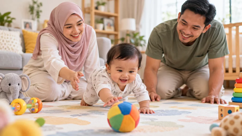 Bayi Lambat Merangkak? 6 Cara Berkesan Rangsang Si Kecil!